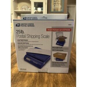 Postal Shipping Scale DS25 Portable Capacity 25 Pound-USB-NEVER USED